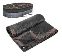 Rete ovale per fogliame - rete pesante per piscine a pavimento, con cuciture a sei fili, robusta copertura ovale per foglie, adatta per piscine fuori terra, cattura foglie e detriti