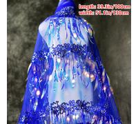 Rete Paillettes Tessuto Panno Laser Nappa Lucido Abito da Sposa Fai Decorazione