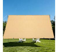 Rete Parasole 1.3 x 2.4 m Solare Tendalino Parasole Leggera e Resistente per Esterno, Giardino, Balcone, Terrazzo, Color Crema