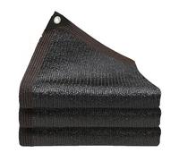 Rete Parasole 225 x 500 cm Antistrappo e Protezione Solare Privacy Pulisce Facilmente Panno Ombra con Occhielli per Fiori Colture Serre Posto Auto Coperto Piscina, Nero