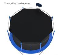 Rete parasole, 4,3 m, rotonda, con protezione UV al 90%, riparo di sicurezza per esterni, resistente alle intemperie, accessorio per tenda da casa (3,7 m per 6 poli)