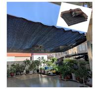 Rete parasole 70% con occhielli, traspirante, colore nero, per piante e privacy, 6 x 12 m, copertura resistente per esterni