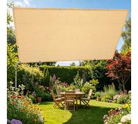 Rete Parasole 95 x 400 cm Protezione UV Traspirante Tenda a Vela Parasole Leggera e Resistente per Giardino, Patio, Pergola, Giardino, Cortile, Color Crema