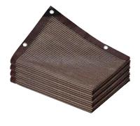 Rete parasole a rete di protezione UV per serra, balcone, spiaggia e patio, leggera e durevole, resistente alle intemperie, permeabile all'acqua, 6 m x 8 m, protezione dal calore