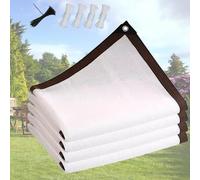 Rete parasole al 90% con occhielli, resistente tessuto ombreggiante da giardino, per patio, piante, pollaio (3 x 7 m)