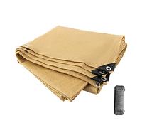 Rete parasole al 90% per serre e patio all'aperto, telone a rete con occhielli, beige, 2 m x 8 m, ideale per piante e giardini da cortile
