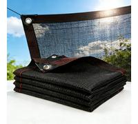 Rete Parasole con Occhielli 100 x 115 cm Rete Parasole Resistente Ai Raggi Uv, Traspirante, Antistrappo Ombreggiante per Tende da Sole per Piante Serra Fienile Canile, Nero