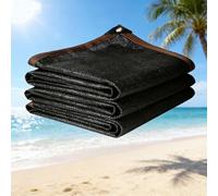 Rete Parasole con Occhielli 180 x 720 cm Traspirante 90% Protezione Solare, Protezione Uv, con Occhielli Panno per Ombre Esterno per Piante Serra Fienile Canile, Nero