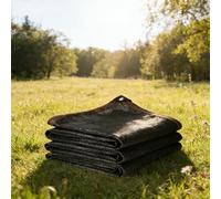 Rete Parasole con Occhielli 210 x 730 cm Rete Parasole Resistente Ai Raggi Uv, Traspirante, Antistrappo Tenda da Sole Privacy per Colture Serre Esterno Giardino, Nero