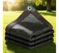 Rete Parasole con Occhielli 460 x 730 cm Traspirante 90% Protezione Solare, Protezione Uv, con Occhielli Rete Telo Ombra Esterni per Colture Serre Esterno Giardino, Nero