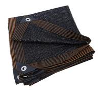 Rete Parasole con Occhielli in Alluminio 99% Anti UV Rete Ombreggiante, Panno Ombreggiante Nera per Serre Prati Pollai e Canili(19.7x36.1ft(6.0x11.0m))