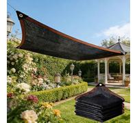 Rete Parasole da Giardino 100 x 115 cm Rete Parasole Resistente Ai Raggi Uv, Traspirante, Antistrappo Telone Ombreggiante per Piante Serra Fienile Canile, Nero