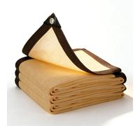 Rete Parasole da Giardino 120 x 240 cm Rete Parasole Resistente Ai Raggi Uv, Traspirante, Antistrappo di Protezione Solare per Colture Serre Esterno Giardino, Color Crema