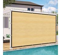 Rete parasole da giardino, 4 x 6 m, con occhielli ombreggiati per tettuccio da terrazzo, protezione solare per recinzioni libere, panno per ombre esterno