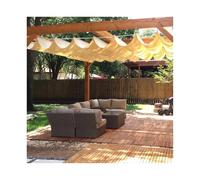 Rete parasole estensibile per balcone, terrazza, pergola, larghezza 1,1 m, protezione UV, regolabile, resistente alle intemperie, baldacchino da giardino