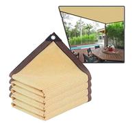 Rete parasole gialla da 1 x 1 m, 90% 95% resistente ai raggi UV, con occhielli, perfetta per piante, serre e spazi esterni, efficace protezione solare