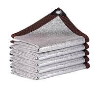 Rete parasole in alluminio di alta qualità, 90% riflettente, versatile, con occhielli, per auto, patio, giardino, balcone. Disponibile in diverse misure: 1 x 2 m, 2 x 4 m, 2 x 10 m, 4 x 4 m, 5 x 6 m