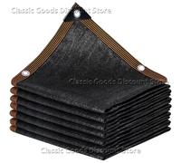Rete parasole in HDPE di alta qualità per giardino, protezione UV, pergola esterna, copertura solare, tenda da piscina, vela per capannone per piante, ombreggiatura del 85% Khaki-150GSM 4x4m