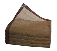 Rete parasole marrone in rete di polietilene per esterni, resistente ai raggi UV, resistente agli strappi, 2 x 4 m, bordi rinforzati, leggera, per giardino, patio, balcone, parcheggio