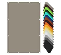 Rete parasole per esterni con occhielli, 2 x 9 m, protezione dalle intemperie, copertura quadrata con occhielli e corde, per patio, terrazza, campeggio, colore tortora