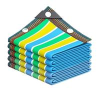 Rete parasole per esterni con protezione UV al 99%, 6 x 13 m, tessuto a rete con occhielli per serra, patio, pergola, fienile e canile, copertura per ombra rinfrescante