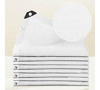 Rete parasole per esterni, protezione solare - 92% blocco UV ideale per terrazze, serre, giardini, balconi, tenda bianca 10 x 10 m
