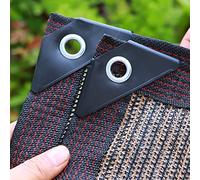 Rete parasole per esterni, protezione UV al 95%, traspirante, baldacchino rinfrescante, per terrazze, giardini e ponti, grande vela da sole marrone 10 x 12 m, perfetta per l'estate