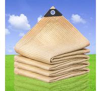 Rete parasole per la privacy, 95%, traspirante, rettangolare, ideale per balcone, piscina, patio, 4 x 10 m, con occhielli