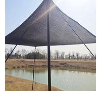 Rete parasole resistente all'80% per campeggio, impermeabile, con occhielli, facile installazione, resistente agli strappi, per patio e uso esterno (dimensioni: 9 x 16 m)