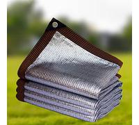 Rete Parasole, Telo Ombreggiante in Alluminio Riflettente Anti-Invecchiamento Ombreggiatura 99%, con Occhielli Facile da Installare, per Copertura Giardino Balcone Terrazzo Patio ( Taglia : 5m X 5m )