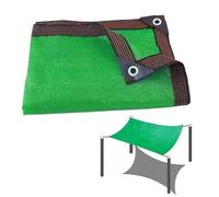 Rete parasole verde con occhielli, per giardino, serra, balcone, tenda da sole, resistente al calore, per piante da patio, pollaio, 5 x 10 m