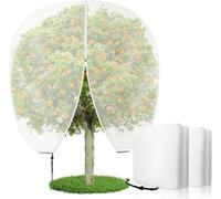 Rete per alberi da frutto, protezione dagli insetti, rete da giardino con chiusura lampo e cordoncino, rete di protezione dagli insetti e dagli uccelli, per alberi da frutto, cespugli e fiori