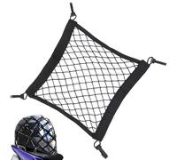 Rete per Bagaglio Bicicletta, Rete Elastica per Cestino Motocicletta, Rete di Stivaggio per E-scooter & E-bike, Rete per Casco con Ganci, Rete di Stoccaggio Elastica per Cestino Bici/Moto, 29x31cm
