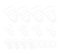 Rete per Bottiglia Infusionale 20 Pezzi Plastico Bianco | 4 Misure, Riutilizzabile, per Clinica e Casa, Supporto per 50ml 100ml 250ml 500ml
