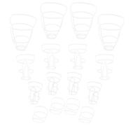Rete per Bottiglia Infusione Riutilizzabile 20 Pezzi Plastica Bianca | Misure 50ml, 100ml, 250ml, 500ml, per Casa e Clinica, Contenitore