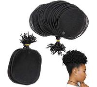 Rete per coda di cavallo, 5 pezzi, per realizzare coda di cavallo, per realizzare trecce afro e chignon, strumento per realizzare parrucche, rotonde, rotonde, L