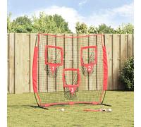 Rete per esercizi di baseball, 250 x 106 x 209 cm, in poliestere, per allenamento di lancio e colpi in giardino