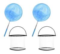 Rete per farfalle per bambini, telescopica, per catturare le lucciole, multifunzionale, giocattolo per esplorare la natura, stagno, spiaggia, piscina, giardino