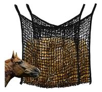 Rete Per Fieno Cavalli 2 reti for fieno a lenta alimentazione for cavalli, borsa for da 31,4"×35,4" con grande capacità e piccola apertura for capre(HayNet-Bk-2p)