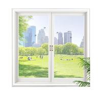 Rete per finestre per porte e finestre, in tulle di poliestere nero/bianco, per controllo degli insetti, design a maglia fine traspirante, facile da installare, senza bisogno di attrezzi, rimovibile e