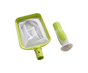 Rete per la pulizia della piscina | a rete fine, rete per piscina con manico staccabile, per vasca idromassaggio, acquario, cortile, giardino, patio, lago, fiume, fontana, acquatico