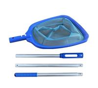 Rete per la pulizia della piscina, rete per piscina a maglia fine con | 3 sezioni di collegamento per piscina, skimmer manuale multifunzione per piscina