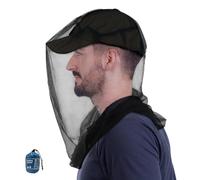 Rete per la testa, Testa di zanzara premium per insetti, 1 pezzo, protezione da mosche e insetti, misura grande e lunga, fori extra fini per campeggio, escursionismo, pesca, giardinaggio, safari