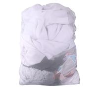 Rete per Lavatrice Salvabucato Grande 60x90cm, Sacchetto per Lavare Scarpe con Chiusura a Cordino, Capienza Extra per Biancheria e Scarpini Sportivi, Bianco, Ideale per Casa e Palestra