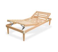 RETE PER LETTO CON ALZATA TESTA PIEDI MANUALE ATP IN FAGGIO 13 DOGHE MADE IN ITA