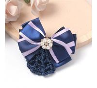 Rete Per Panini Da Donna Retina for capelli da assistente di volo, retina for capelli da lavoro, copricapo con fiocco da carriera(Colour 2)