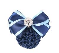 Rete Per Panini Da Donna Retina for capelli da assistente di volo, retina for capelli da lavoro, copricapo con fiocco da carriera(Colour 1)