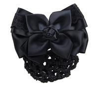 Rete Per Panini Da Donna Temperament Professional Hair Network Eleganti accessori for capelli(Black)