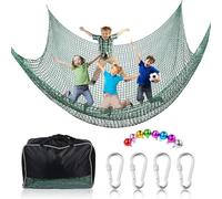 Rete per parco giochi, rete di carico da arrampicata | Rete di protezione a doppio strato - Ponte di rete da cortile, per capanna sugli alberi in rete di sicurezza per barra della scimmia
