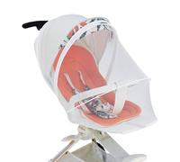 Rete per passeggino, copertura in rete, traspirante, con cerniere a 2 vie, pieghevole, per culla, box, letto, jogging, campeggio, viaggi